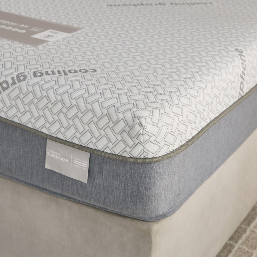 iSleepLuxe iCooltex Contour Air Memory Foam HR Cooling Fabric Single Mattress - 90x200x20 cm - Image 3