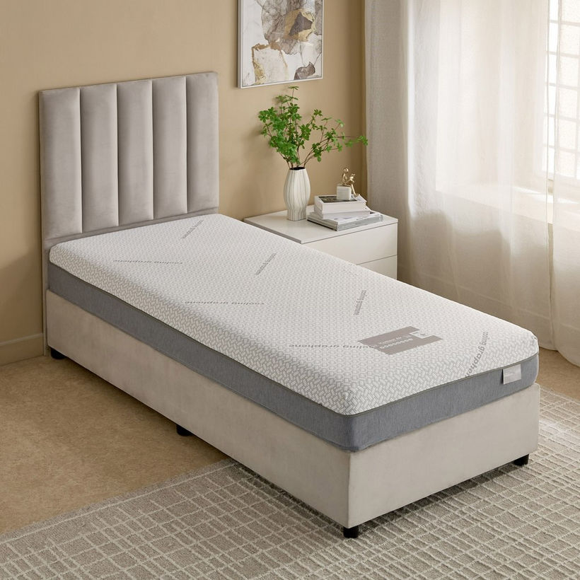 iSleepLuxe iCooltex Contour Air Memory Foam HR Cooling Fabric Single Mattress - 90x200x20 cm - Image 4