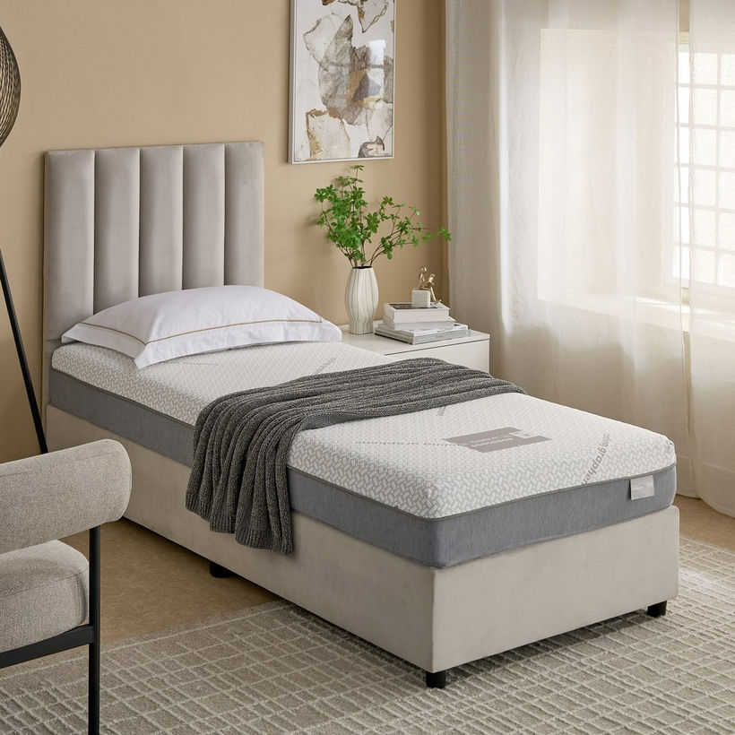 iSleepLuxe iCooltex Contour Air Memory Foam HR Cooling Fabric Single Mattress - 90x200x20 cm - Image 14