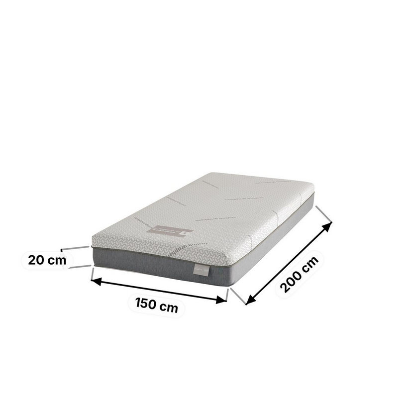 iSleepLuxe iCooltex Contour Air Memory Foam HR Cooling Fabric Queen Mattress - 150x200x20 cm - Image 15