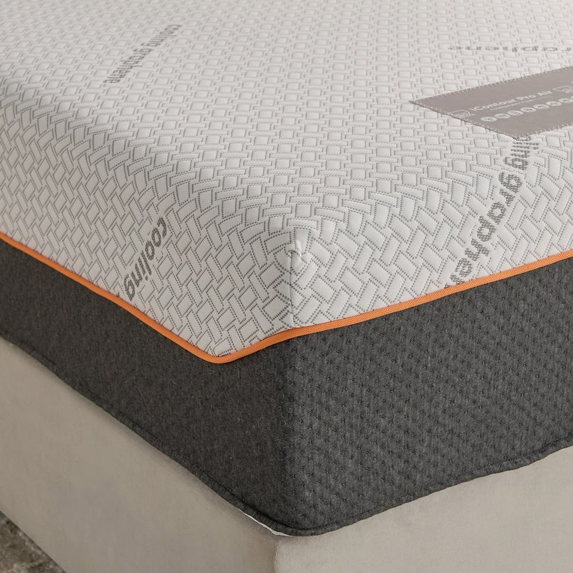 iSleepLuxe iCooltex Contour Pro Air Memory Foam HR Cooling Fabric Single Mattress - 90x190x30 cm - Image 7