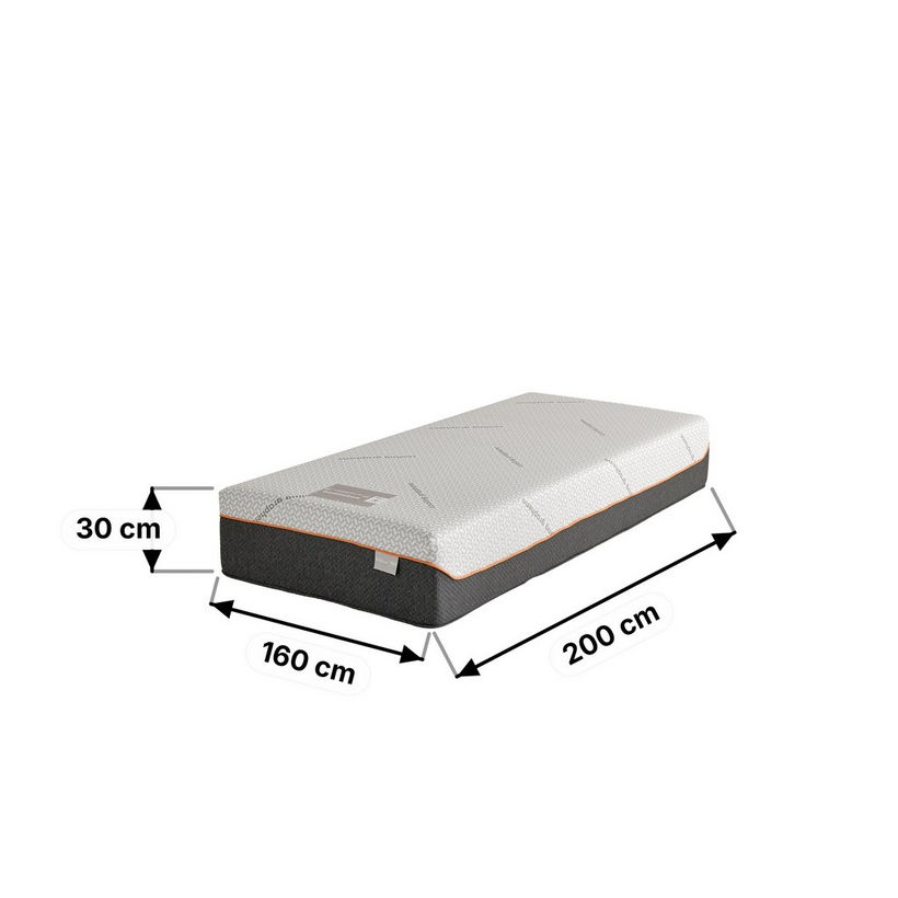 iSleepLuxe iCooltex Contour Pro Air Memory Foam HR Cooling Fabric Queen Mattress - 160x200x30 cm - Image 15