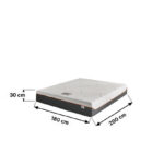 iSleepLuxe iCooltex Contour Pro Air Memory Foam HR Cooling Fabric King Mattress - 180x200x30 cm