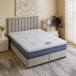iSleepLuxe iCooltex Natura Latex Cooling Fabric Medium Firm Foam Queen Mattress - 160x200x25 cm