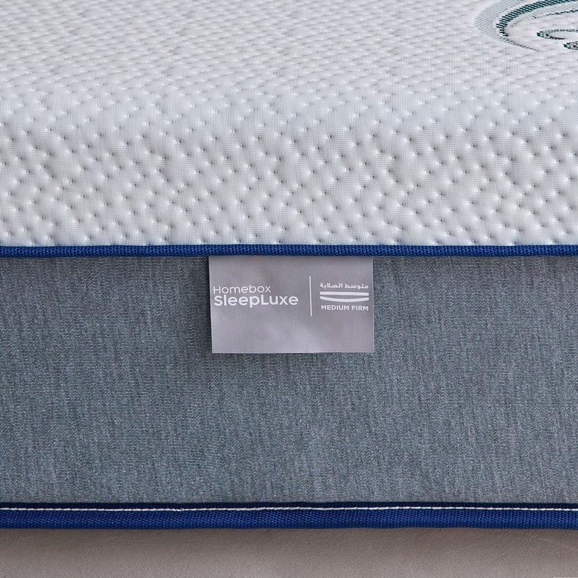 iSleepLuxe iCooltex Natura Latex Cooling Fabric Medium Firm Foam Queen Mattress - 160x200x25 cm - Image 8