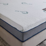 iSleepLuxe iCooltex Natura Latex Cooling Fabric Medium Firm Foam King Mattress - 180x200x25 cm