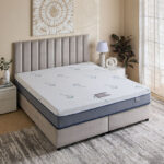 iSleepLuxe iCooltex Natura Latex Cooling Fabric Medium Firm Foam King Mattress - 180x200x25 cm