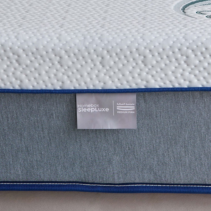 iSleepLuxe iCooltex Natura Latex Cooling Fabric Medium Firm Foam King Mattress - 180x200x25 cm - Image 9