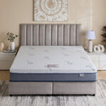 iSleepLuxe iCooltex Natura Latex Cooling Fabric Medium Firm Foam King Mattress - 180x210x25 cm