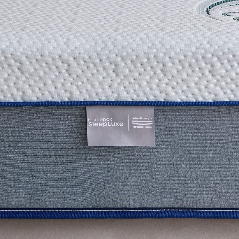 iSleepLuxe iCooltex Natura Latex Cooling Fabric Medium Firm Foam King Mattress - 180x210x25 cm - Image 9
