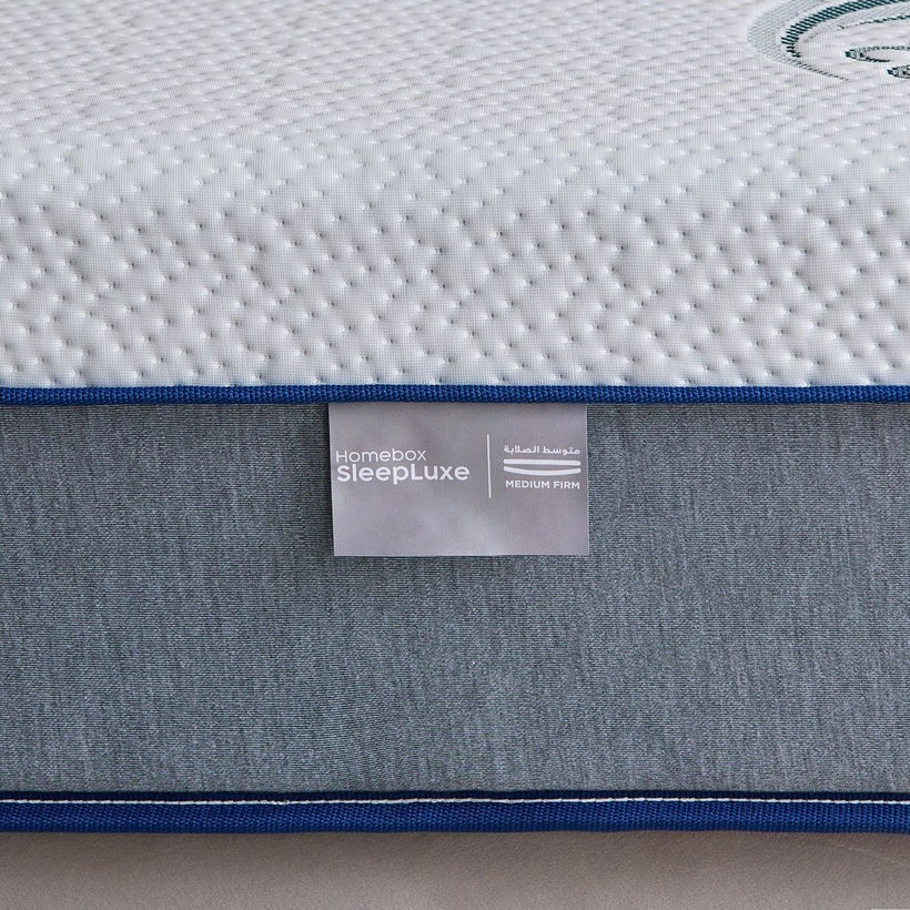 iSleepLuxe iCooltex Natura Latex Cooling Fabric Medium Firm Foam King Mattress - 200x200x25 cm - Image 9