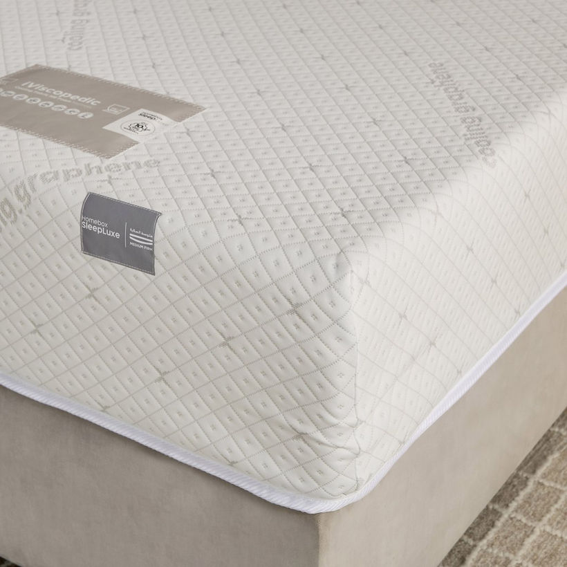 iSleepLuxe iCooltex Viscopedic HR Foam Memory Foam Cooling Fabric Single Mattress - 90x190x25 cm - Image 3