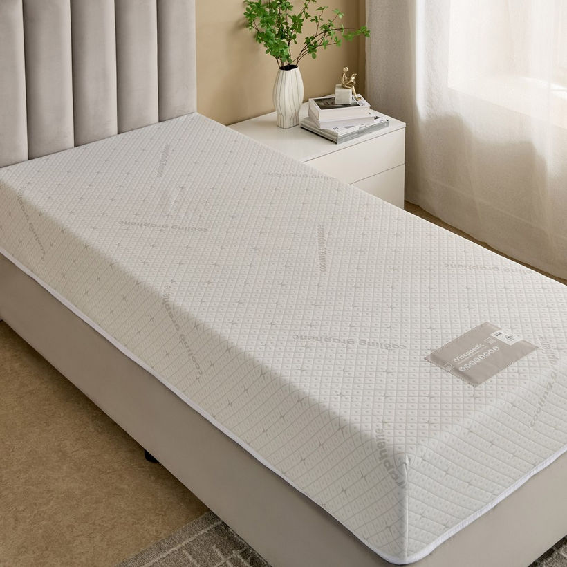 iSleepLuxe iCooltex Viscopedic HR Foam Memory Foam Cooling Fabric Single Mattress - 90x190x25 cm - Image 6