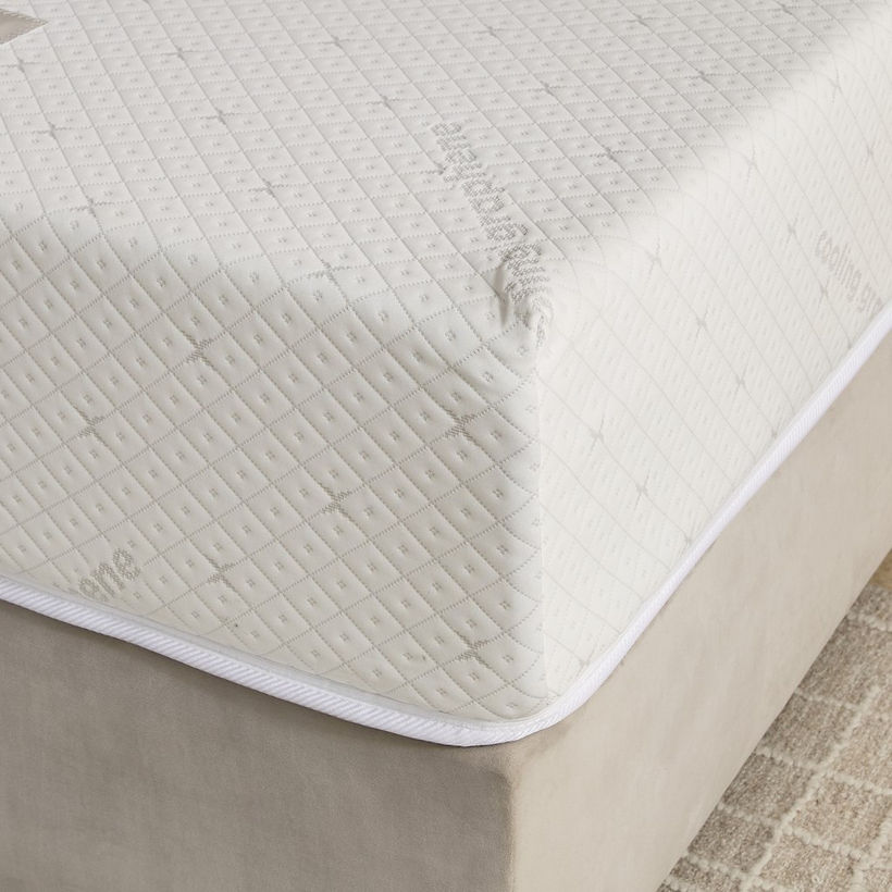 iSleepLuxe iCooltex Viscopedic HR Foam Memory Foam Cooling Fabric Queen Mattress - 155x205x25 cm - Image 7