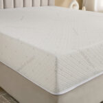 iSleepLuxe iCooltex Viscopedic HR Foam Memory Foam Cooling Fabric Super King Mattress - 200x200x25cm