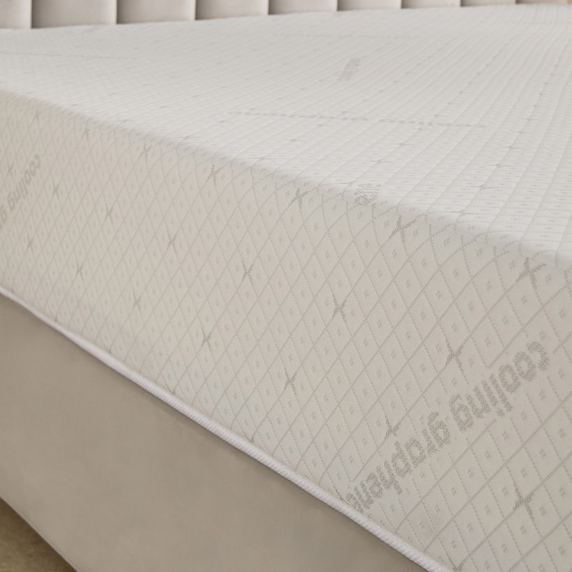 iSleepLuxe iCooltex Viscopedic HR Foam Memory Foam Cooling Fabric King Mattress - 180x210x25 cm - Image 10