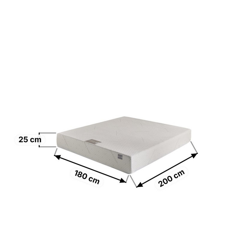 iSleepLuxe iCooltex Viscopedic HR Foam Memory Foam Cooling Fabric King Mattress - 180x200x25 cm - Image 15