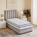 iSleepLuxe iCooltex Comfort Visco Cooling Fabric Memory Foam Bonnell Spring Mattress - 90x190x24 cm