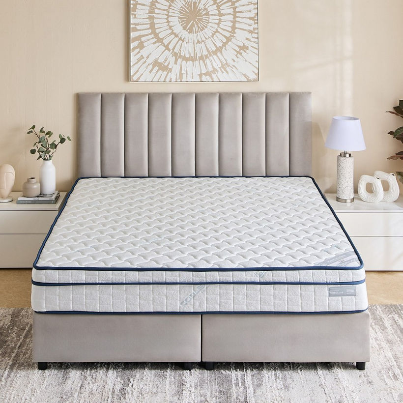 iSleepLuxe iCooltex Comfort Visco Cooling Fabric Memory Foam Bonnell Spring Mattress - 180x210x24 cm - Image 3