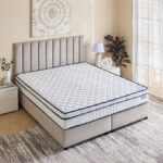 iSleepLuxe iCooltex Comfort Visco Cooling Fabric Memory Foam Bonnell Spring Mattress - 180x210x24 cm