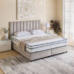 iSleepLuxe iCooltex Comfort Visco Cooling Fabric Memory Foam Bonnell Spring Mattress - 200x200x24 cm