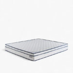 iSleepLuxe iCooltex Comfort Visco Cooling Fabric Memory Foam Bonnell Spring Mattress - 200x200x24 cm