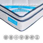SleepEase iFirm Pillow Top Foam Extra Firm King Mattress - 180x200x23cm