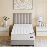 iRoyal Pillow Top SleepNest Medium Firm Bonnell Spring Single Mattress - 90x200x30 cm