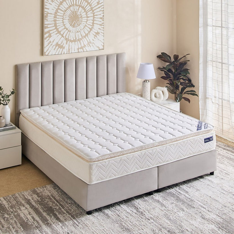 SleepNest iRoyal Pillow Top Medium Firm Bonnell Spring King Mattress - 180x200x30 cm - Image 3