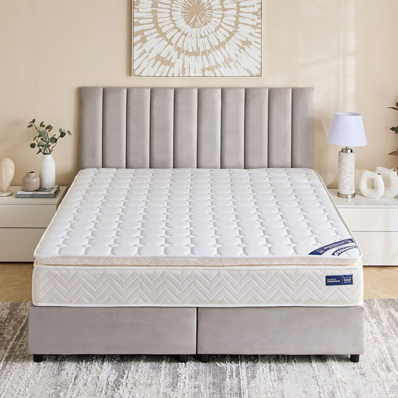 SleepNest iRoyal Pillow Top Medium Firm Bonnell Spring King Mattress - 180x200x30 cm - Image 4