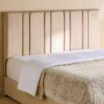 Movo Angelic Linear Upholstered King Bed - 180x200 cm