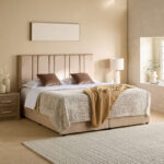 Movo Angelic Linear Upholstered King Bed - 180x200 cm