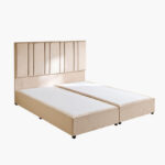 Movo Angelic Linear Upholstered King Bed - 180x200 cm