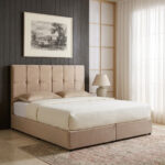 Movo Nordica Pebble Upholstered Queen Bed - 160x200 cm