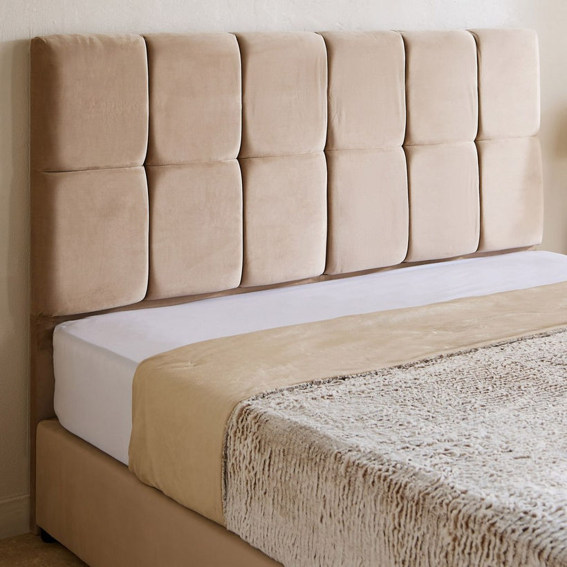 Movo Nordica Pebble Upholstered King Bed - 180x200 cm - Image 4