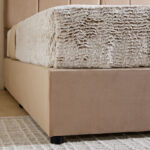 Movo Nordica Pebble Upholstered King Bed - 180x200 cm