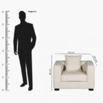 Aspen NXT Fabric Armchair Sofa with Cushion