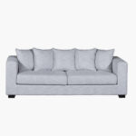 Aspen 3-Seater Fabric Sofa with 5 Cushions
