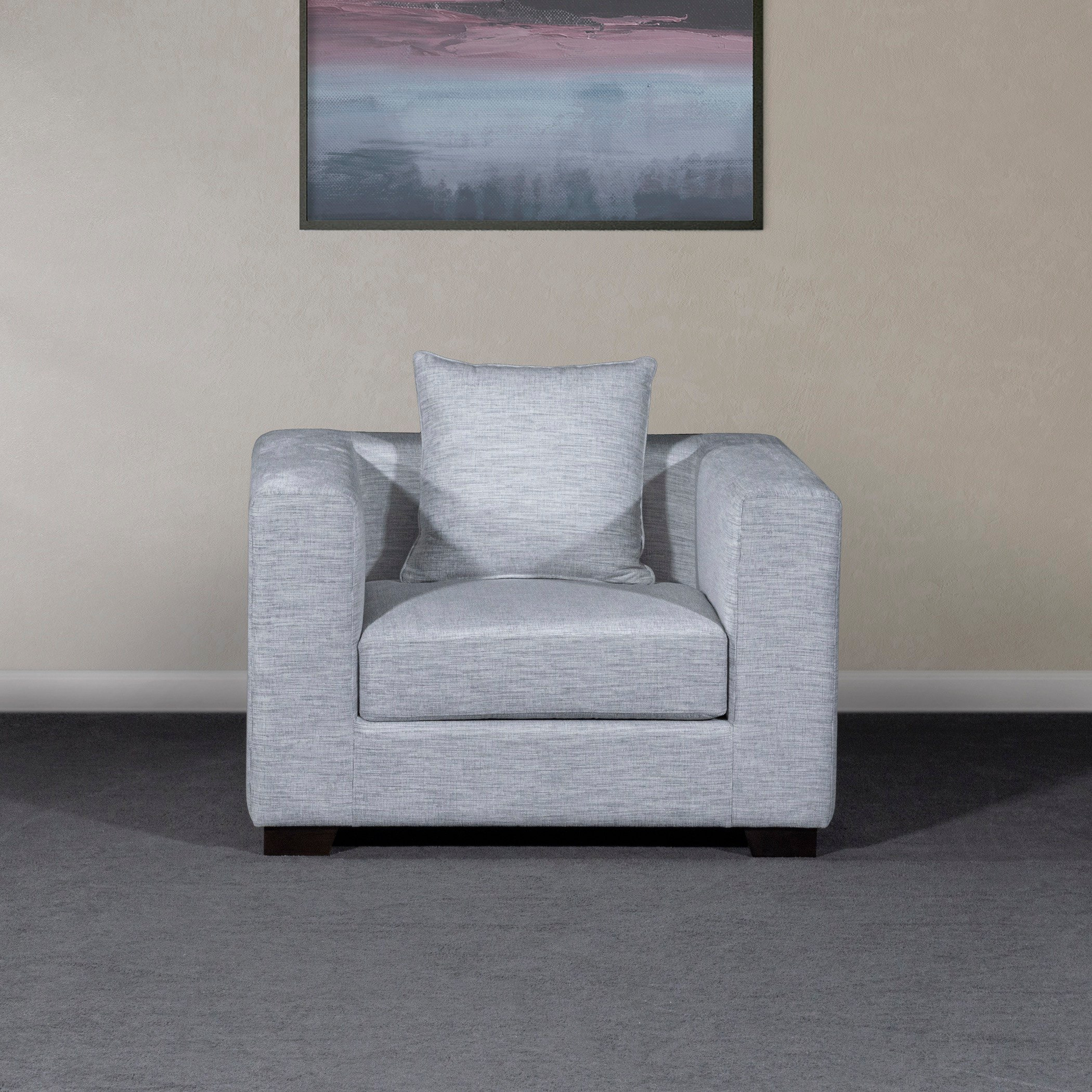 Aspen Fabric Armchair Sofa with Cushion