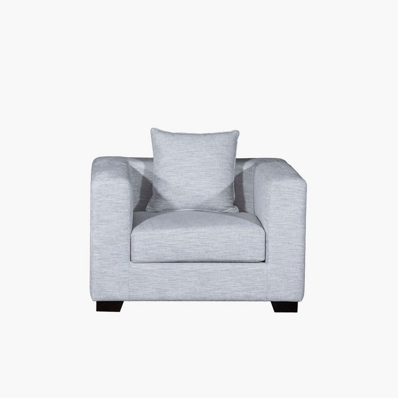 Aspen Fabric Armchair Sofa with Cushion - Image 5