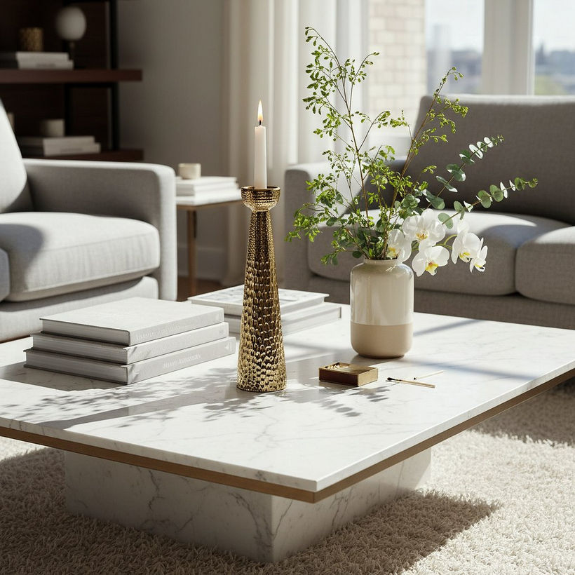 Aurum Titany Vianna Decorative Pillar Candleholder - 14x13.5x54 cm - Image 5