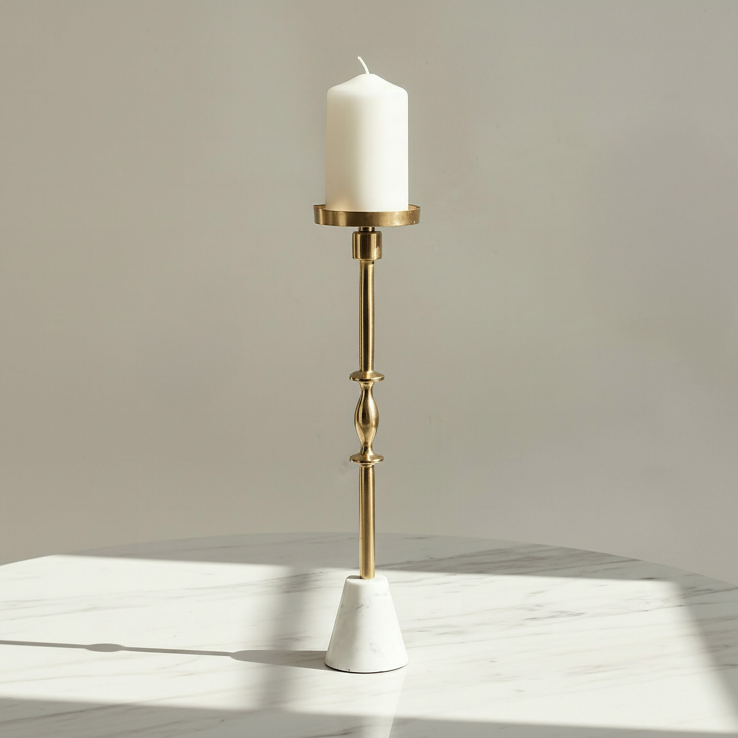 Casa Luxe Decorative Pillar Candleholder - 11x11x42 cm