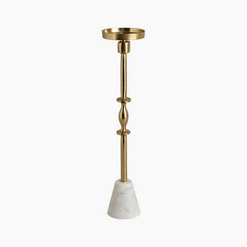 Casa Luxe Decorative Pillar Candleholder - 11x11x42 cm - Image 2