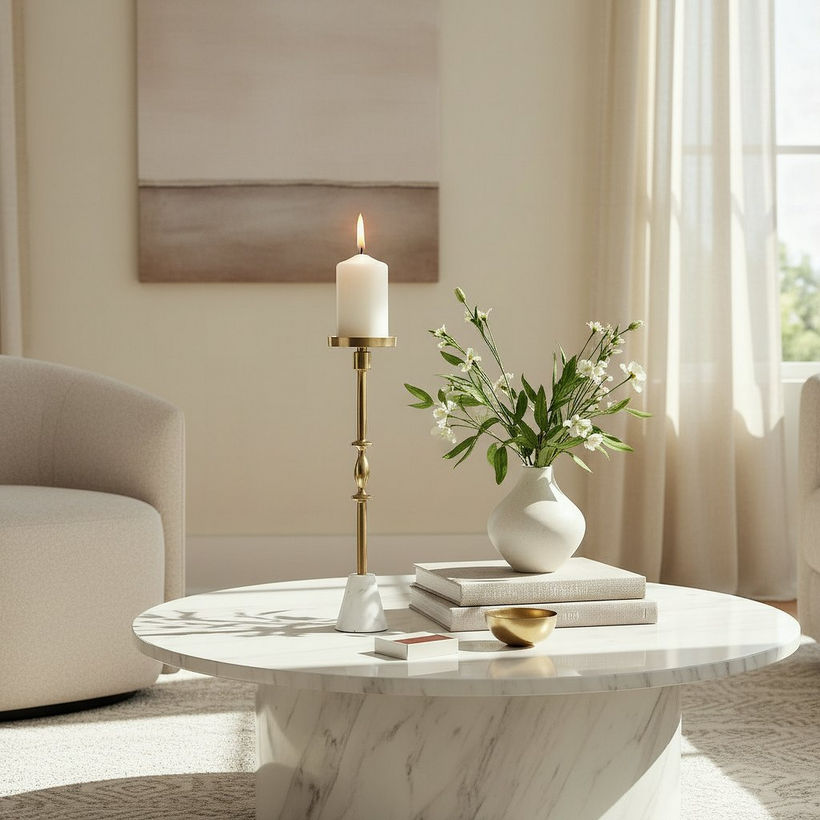 Casa Luxe Decorative Pillar Candleholder - 11x11x42 cm - Image 6