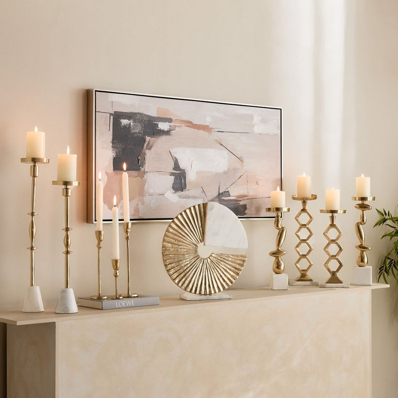 Casa Luxe Decorative Pillar Candleholder - 11x11x42 cm - Image 11