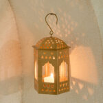 Isaba Marlina Decorative Tealight Lantern with Glass - 11x9.5x15 cm