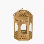 Isaba Marlina Decorative Tealight Lantern with Glass - 11x9.5x15 cm