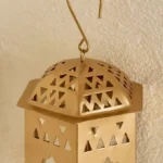 Isaba Marlina Decorative Tealight Lantern with Glass - 11x9.5x15 cm