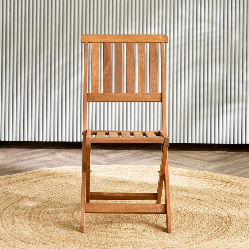 Vera Bahama Solid Wood Outdoor Foldable Chair - Image 3