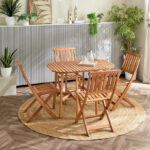 Vera Bahama Solid Wood Outdoor Foldable Chair